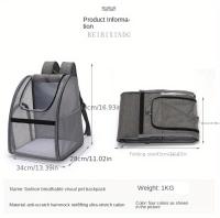 Mochila De Transporte para mascotas, bolsa transpirable de doble hombro para gato - details 6