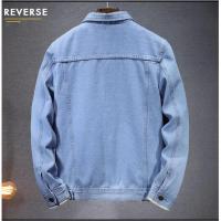 Chaqueta vaquera de color puro para hombre, abrigos informales diarios con solapa de un solo pecho, novedad de verano - details 3