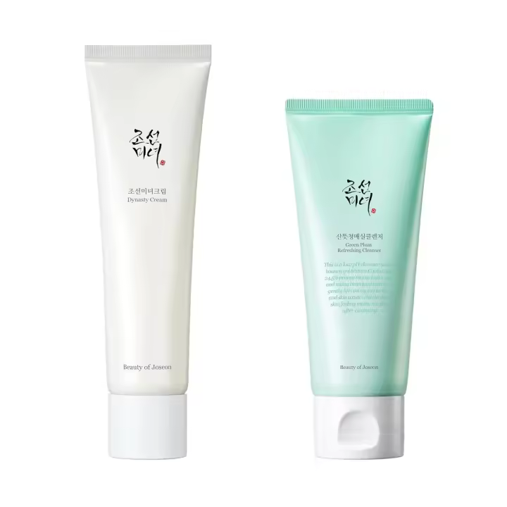 Crema hidratante facial Beauty of Joseon Dynasty, hidratante para pieles secas con gel limpiador refrescante de ciruela verde, tipo poro profundo - 1