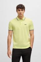 Polo de Algodón Corto BOSS Moda para Hombres en Negro - details 5
