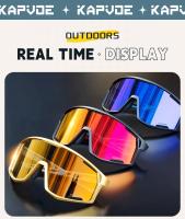 Kapvoe-gafas de sol fotocromáticas rojas para ciclismo, lentes fotocromáticas azules para ciclismo de montaña, deportivas, para hombre - details 14