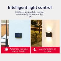 Luz Solar de pared para exteriores, lámpara LED impermeable, iluminación luminosa hacia arriba y hacia abajo, decoración de valla de jardín y balcón, luz Solar - details 10