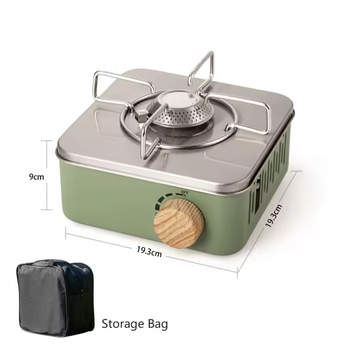 Suministros de acampada, estufa portátil de 2800W, caja de llama de alta potencia, horno, quemador de gas, picnic para acampar al aire libre - 1