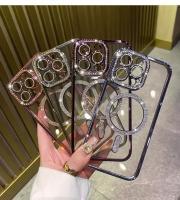 Funda Transparente de Diamante para iPhone Carga Inalámbrica Magnética Accesorios de Electrónica - details 17