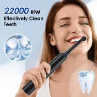 Cepillo de dientes eléctrico giratorio recargable para adultos, limpiador de dientes blanqueador giratorio con 4 cabezales de repuesto - details 6