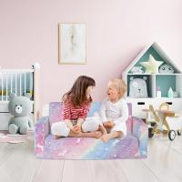 Brilla en la Oscuridad, Sillón Infantil Cómodo y Estable con Bolsillo de Tela, Sofá Cama Asiento para Bebé para - details 1