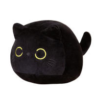 Peluche de gato negro, juguete de Animal de peluche suave, Huggable, adecuado para dormitorio, sala de estar, familia - details 6