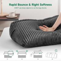 Cojín de Lectura Triangular Almohada de Apoyo Lumbar Suave Bolster para Posición de Sofá de Cama - details 1