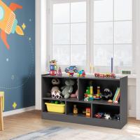 Estantería Infantil con 5 Compartimentos Abiertos, Librería para Juguetes y Libros de Niños, Armario Bajo con Patas Antideslizantes, Estante para Exhibición (111 x 30 x 61,5 cm, Natural) - details 21