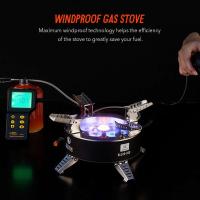 BU B18 18000W Camping de alta potencia con encendido piezoeléctrico Estufa de mochilero de gas de siete núcleos a prueba de viento al aire libre - details 7