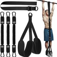 Potencia de dominadas con entrenador auxiliar, cuerda elástica, barra de tracción, Fitness, hogar, dominadas para hombres, banda de tracción auxiliar de látex - details 2