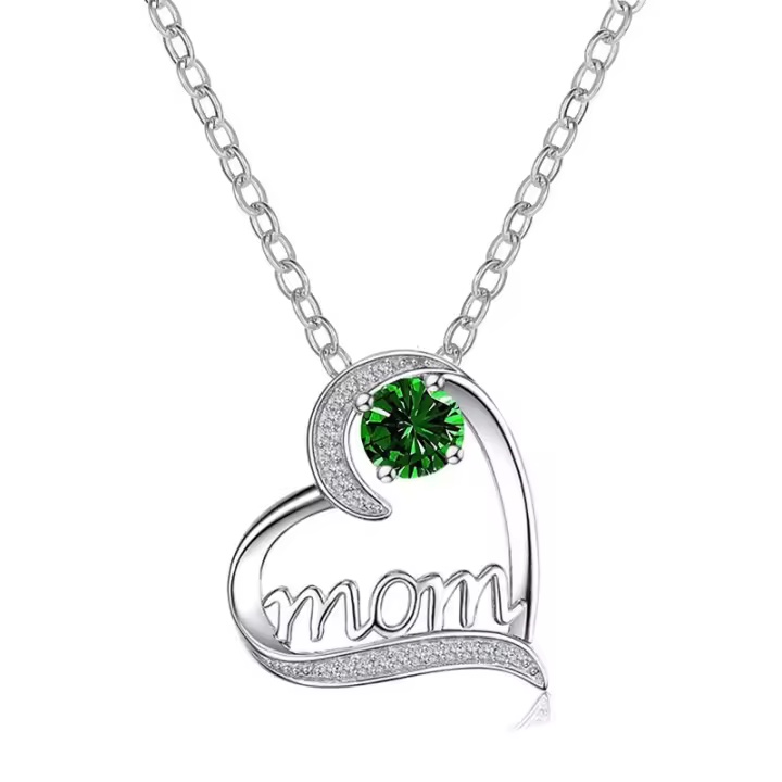 Collar de Plata de Ley 925 para Mujer, regalos dia de la madre, joyas originales para mujer,galo de cumpleaños - 1