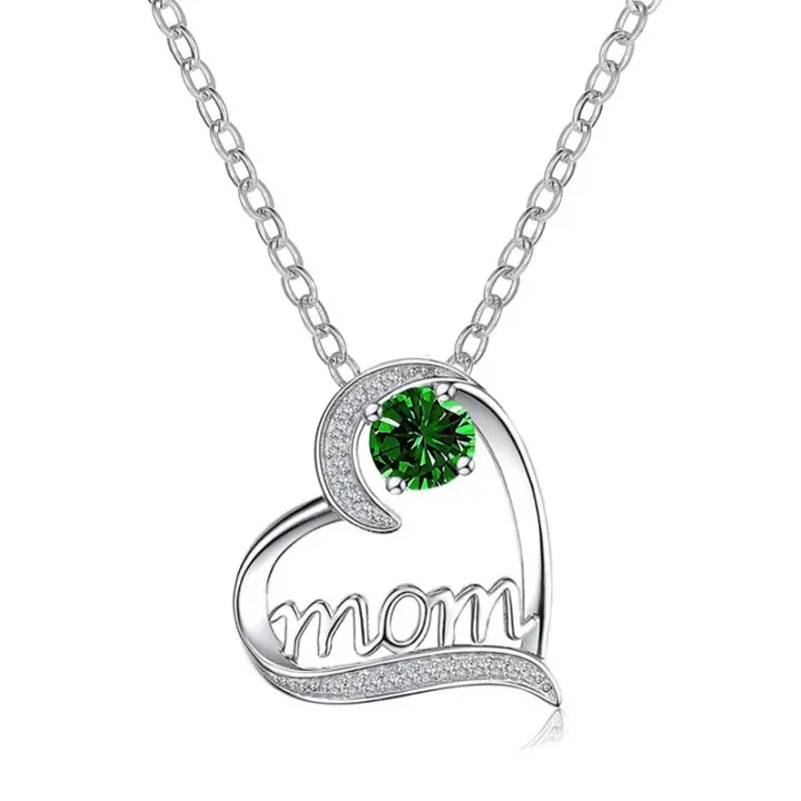 Collar de Plata de Ley 925 para Mujer, regalos dia de la madre, joyas originales para mujer,galo de cumpleaños - 1