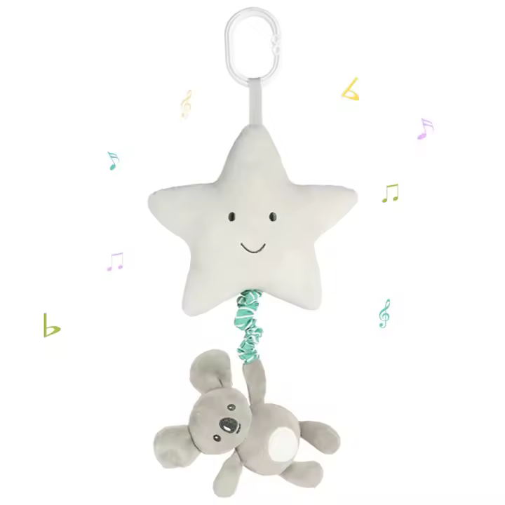 Juguete Musical Colgante para Bebés con Caja de Música y Lullaby Sensorial Clip para Carritas y Cuna Recomendado para Bebés Normales con Batería - 1