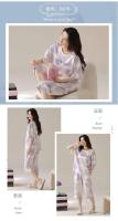Verano 2025 Pijamas Sueltos de Manga Corta hasta la Rodilla 100% Algodón Decoración del Hogar para Mujeres Coreanas - details 9
