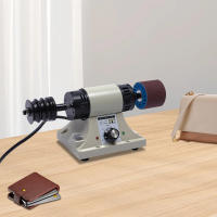 Pulidora eléctrica de cuero, herramienta de molienda de bordes de cuero, 0-8000RPM, ajustable, 220V, 350W, estándar de la UE, 32x18x18cm - details 1