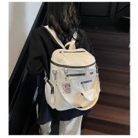 Nueva Mochila Con Cremallera Multibolsillo Para Estudiantes Universitarios, Mochila Escolar De Nicho, Mochila Locomotora De Tendencia Para Mujeres - details 8