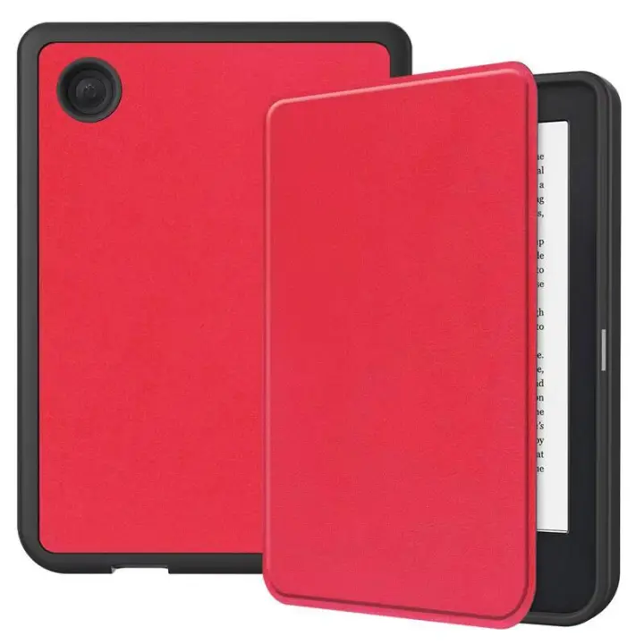 Funda de Cuero Pintado Cubierta Protectora Inteligente para Ebook Kobo Clara 2E 2022 - 1