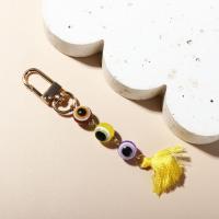 Llavero turco de ojo azul de la suerte, amuleto para mochila, colgante de borla colorida de resina, cuentas duraderas, llavero de ojo de demonio - details 3