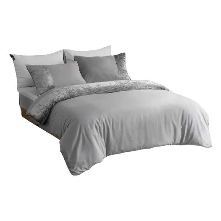 Juego de Ropa de Cama de Terciopelo Cubierta de Edredón Super King Tamaño 220x240 - 1