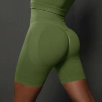 Yoga mujeres sin costuras gimnasio entrenamiento cintura alta Push Up Fiess deportes ciclismo pantalones cortos - details 31