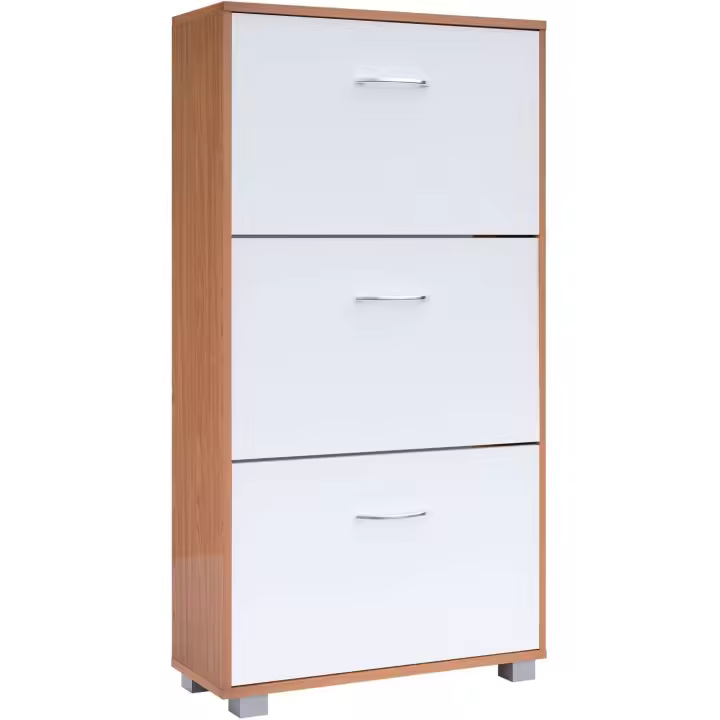 Mueble para 18 Pares Organizador Zapatos 3 Puertas Compacto 115x61x24cm - 1