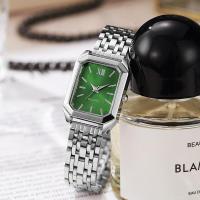 Nuevo Reloj informal con banda de acero para mujer, esfera cuadrada, reloj de pulsera de cuarzo para estudiante - details 7