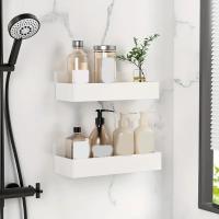 Estantes magnéticos de plástico para ahorro de espacio, organizador de condimentos de especias de gran tamaño, cestas de almacenamiento magnéticas ajustables en negro/blanco, 2 uds. - details 9