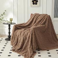 Tuff-manta de franela a rayas de terciopelo para adultos, funda de cama suave, colcha mullida de punto cálido, sofá y dormitorio, Invierno - details 14