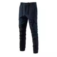 Nuevos pantalones casuales de algodón para hombres de primavera, pantalones de color sólido con múltiples bolsillos versátiles de negocios transpirables para hombres - details 3