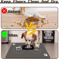 Alfombrilla de alimentación para mascotas, Mantel Individual de secado rápido, impermeable, tazón de comida para perros y gatos - details 2