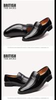 Zapatos Formales De Cuero Para Hombre Marca De Lujo 2023 Mocasines De Vestir Negros Talla Grande 38-44 Cierre SLIP-ON Antideslizantes Transpirables - details 8