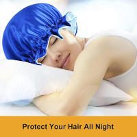 Gorro de Satén de Doble Capa Protección de Cabello de Noche para Mujeres Gorro de Dormir Reversible - details 3