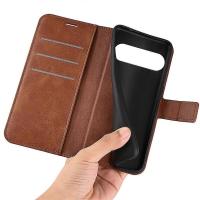Funda protectora para teléfono Google Pixel 9 de piel sintética PU con textura de piel de becerro antiarañazos - details 2