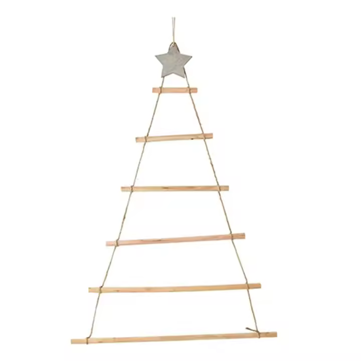 Árbol de Navidad de Madera DIY para Colgar en la decoración de Año Nuevo, Adornos para el hogar - 1
