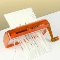 Picadora de Papel Portátil Herramienta de Corte de Documentos A4 Mini Acopladora Manivela para Recibos, Facturas, Retratos del Hogar y Oficina - details 4
