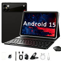 La tableta P30 de 10.1 pulgadas funciona con Android 15, viene con una funda con teclado incluida, ofrece una variedad de opciones de RAM (4/6/8 GB) y almacenamiento (64/128/256 GB), compatible con Wi-Fi 6, y está disponible en negro, plateado, naranja y - details 0