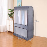 Clear Garment Rack Cover Dustproof Clothes Rack Cover  Hanging Garment Bags For Closet Storage Clear Garment Rack Cover With 2 Durable Zipper Clothing Waterproof Protector - details 5