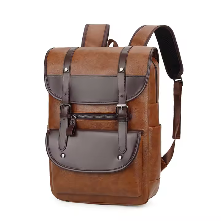 Mochila para hombre Mochila escolar de escuela media vintage de calle Mochila de viaje versátil de moda - 1