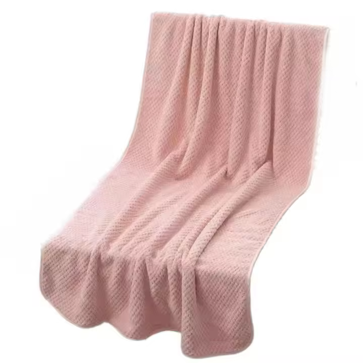 Toalla de baño para adultos con absorción de agua respetuosa con la piel, toalla de ducha suave de lana Coral, toalla de baño gruesa de secado rápido para limpiar Spa - 1