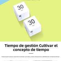 El cubo de Rubik temporizador estudiantes especial aprender hacer niños escribir deberes cocina flip tiempo recordatorio cuenta atrás temporizador - details 5
