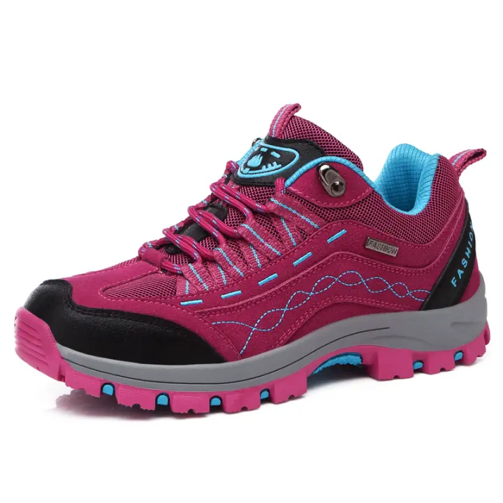 Zapatos de senderismo de alta calidad para mujer, calzado antideslizante y transpirable duradero para escalar al aire libre, calzado de montañismo, zapatillas cómodas - 1