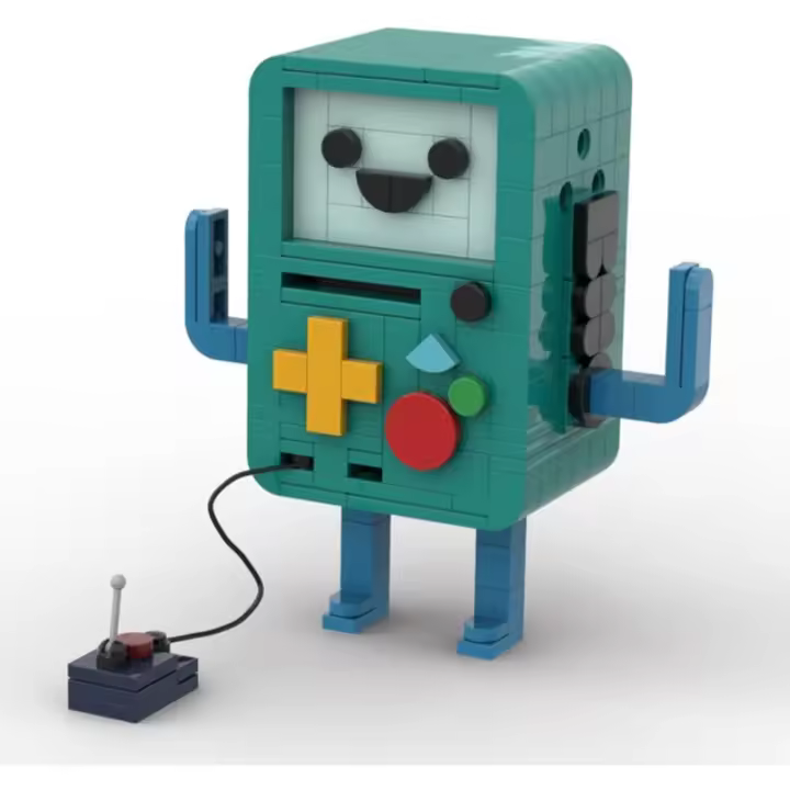Juego de bloques de construcción de robot de aventura, juguete modelo de robot con forma de consola de videojuegos de personaje de dibujos animados, caja de rompecabezas de descriptografía y compartimento potencial, regalos para adultos y niños (271 pieza - 1