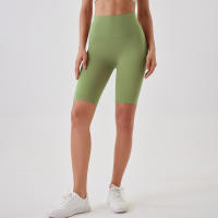 Hamidou-pantalones cortos de Yoga para mujer, mallas deportivas transpirables, de cintura alta, para entrenamiento y gimnasio - details 8