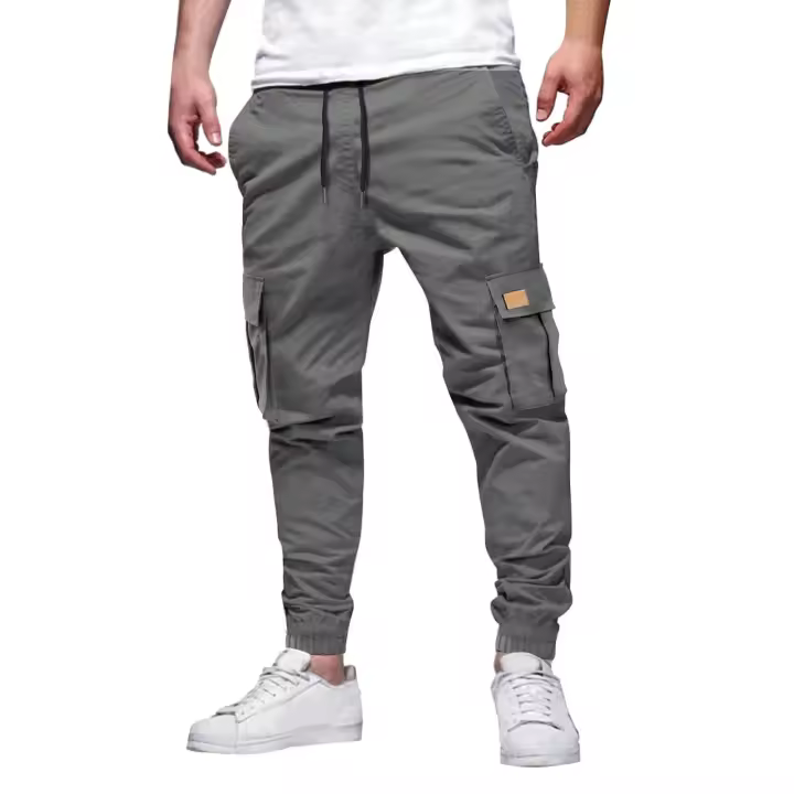 Pantalones cargo de otoño para hombre, pantalones informales con múltiples bolsillos para hombre - 1