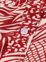 Camisa de manga corta informal para hombre, camisa de playa con estampado bonito, Color Rojo - details 14