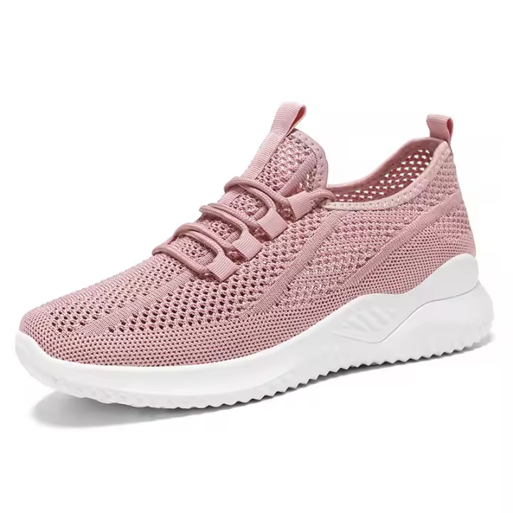 Zapatillas de running ligeras de malla con suela blanda para mujer, zapatillas deportivas informales huecas y transpirables - 1