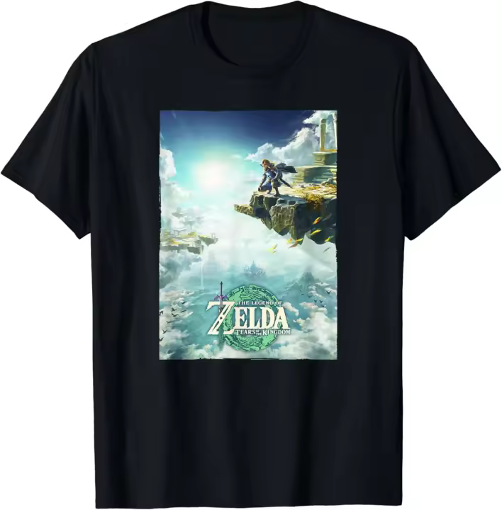 Camiseta con póster de The Legend of Zelda Tears Of The Kingdom Cloudy Link - 1