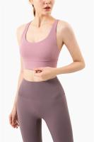 Top de Yoga Transpirable ZHUMU GYM Top de Deportiva de Verano con Espalda Cruzada para Mujeres - details 17