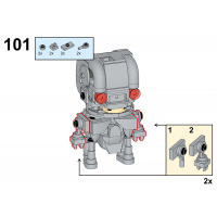 Terminator y Robot de cuerpo mecánico, juego de rompecabezas de Cabeza Cuadrada - details 2